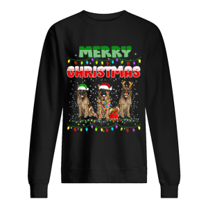 German Shepherd Christmas Light Merry Christmas shirt German Shepherd Christmas Light Merry Christmas shirt
