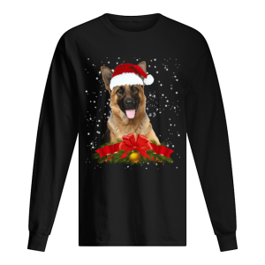 German Shepherd In Christmas Hat Funny Xmas shirt German Shepherd In Christmas Hat Funny Xmas shirt