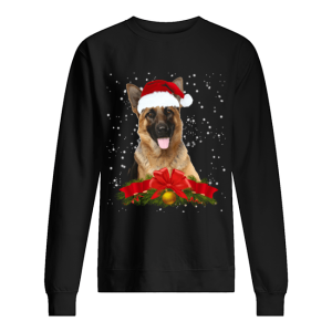 German Shepherd In Christmas Hat Funny Xmas shirt German Shepherd In Christmas Hat Funny Xmas shirt