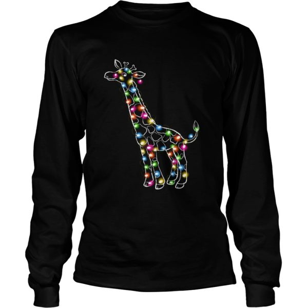 Giraffe Christmas Lights shirt