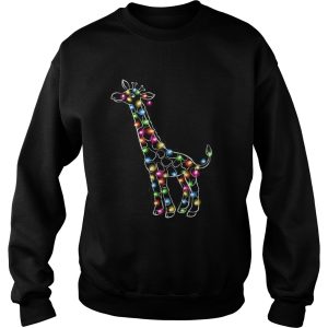 Giraffe Christmas Lights shirt 2 Giraffe Christmas Lights shirt 3