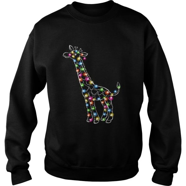 Giraffe Christmas Lights shirt