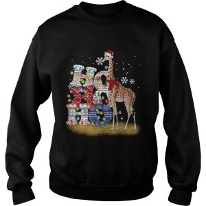 Giraffe Ho Ho Ho Christmas shirt 2 Giraffe Ho Ho Ho Christmas shirt 3