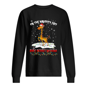 Giraffe On The Naughty List And I Regret Nothing shirt Giraffe On The Naughty List And I Regret Nothing shirt
