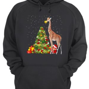 Giraffe and Christmas tree shirt 2 Giraffe and Christmas tree shirt 3