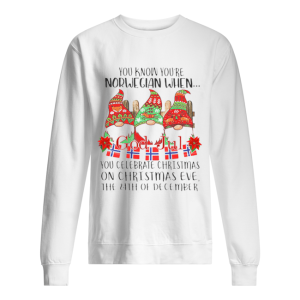 Gnome You know you’re Norwegian God Jul Christmas 24th december shirt