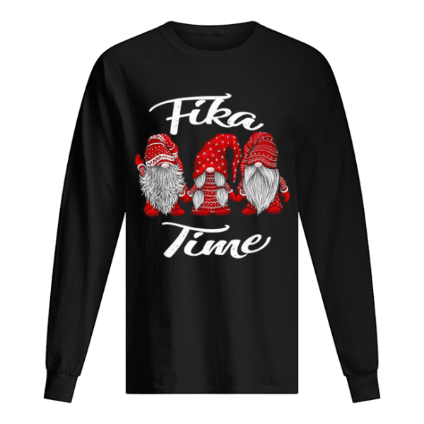 Gnomies Santa fika time Christmas shirt