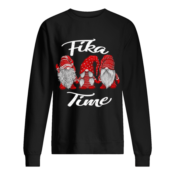 Gnomies Santa fika time Christmas shirt