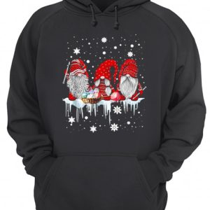 Gnomies sewing santa embroidery Christmas shirt 3