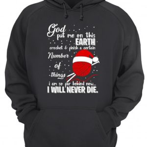 God Put Me On This Earth Crochet Yarn Christmas shirt 3
