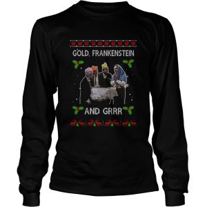 Gold Frankenstein and grrr Ugly Xmas Christmas shirt Gold Frankenstein and grrr Ugly Xmas Christmas shirt