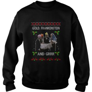 Gold Frankenstein and grrr Ugly Xmas Christmas shirt 2 Gold Frankenstein and grrr Ugly Xmas Christmas shirt 3