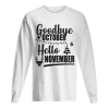 Goodbye October Hello November Merry Christmas shirt