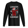 Grandpa Bear Pajama Dabbing Hat Santa shirt