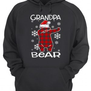 Grandpa Bear Pajama Dabbing Hat Santa shirt 3