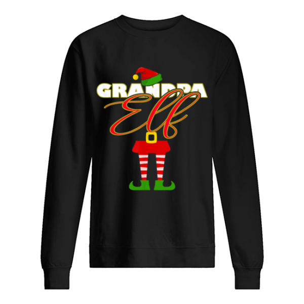 Grandpa Elf Papa Christmas Matching Elves Family Group shirt