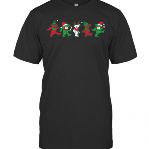 Grateful Dead Dancing Bears Christmas T-Shirt Grateful Dead Dancing Bears Christmas T-Shirt