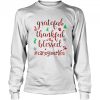Grateful Thankful Blessed Caregiverlife Merry Xmas shirt