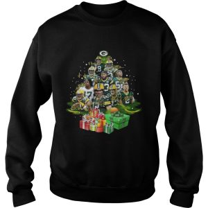 Green Bay Packers Players Christmas Tree shirt 3