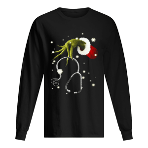 Grinch’s Hand Holding Nurse Stethoscope Christmas shirt Grinch’s Hand Holding Nurse Stethoscope Christmas shirt
