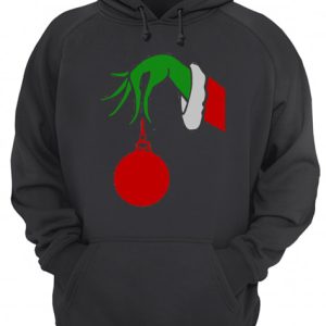 Grinch Arm Holding Ornament shirt 3