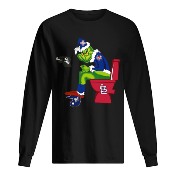 Grinch Chicago Cubs and St. Louis Cardinals toilet shirt