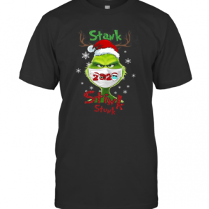 Grinch Face Mask Stank Stink Stunk Christmas T-Shirt