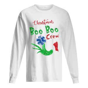 Grinch Hand Holding EMS Christmas Boo Boo Crew shirt 1