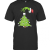 Grinch Hand Holding Tooth Dental Tree Christmas T-Shirt