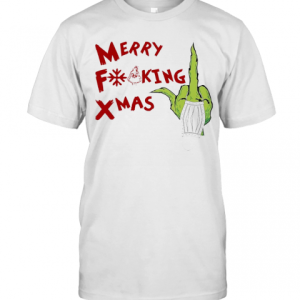 Grinch Hand Merry Fucking Xmas Christmas T-Shirt