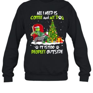Grinch I Need Is Coffee And My Australian Cattle Christmas shirt
