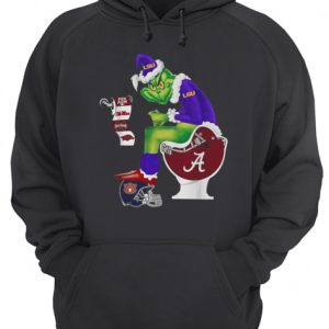 Grinch Santa Alabama Crimson Tide Sitting LSU Tigers Toilet Auburn Tigers Texas AampM Aggies shirt 3