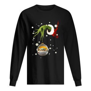 Grinch hand holding Baby Yoda christmas shirt Grinch hand holding Baby Yoda christmas shirt