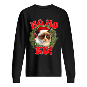Grumpy Cat Ho Ho No Christmas Wreath Holiday Graphic shirt Grumpy Cat Ho Ho No Christmas Wreath Holiday Graphic shirt