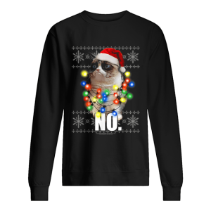 Grumpy Cat Ugly Sweater Christmas Lights No Graphic shirt Grumpy Cat Ugly Sweater Christmas Lights No Graphic shirt