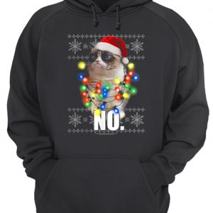 Grumpy Cat Ugly Sweater Christmas Lights No Graphic shirt 2 Grumpy Cat Ugly Sweater Christmas Lights No Graphic shirt 3