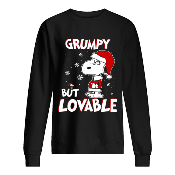 Grumpy but lovable Snoopy Christmas shirt