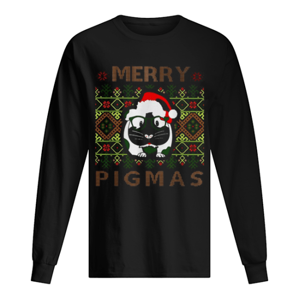 Guinea pig Merry Pigmas ugly Christmas shirt