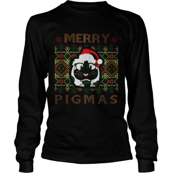 Guinea pig Merry Pigmas ugly Christmas shirt