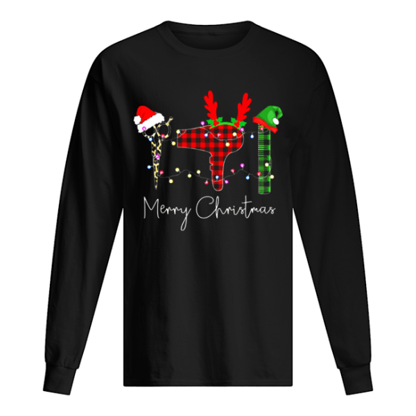 Hair Stylist Elf merry christmas shirt