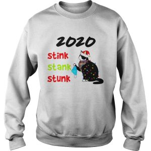 Hand Black Cat Santa Holding Mask 2020 Stink Stank Stunk Christmas Light shirt 2 Hand Black Cat Santa Holding Mask 2020 Stink Stank Stunk Christmas Light shirt 3