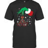 Hand Grinch Holding Tree Nurse Christmas T-Shirt