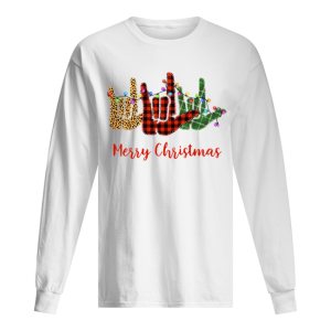 Hand I Love You Merry Christmas shirt