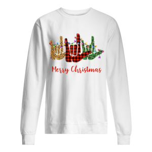 Hand I Love You Merry Christmas shirt