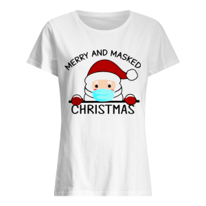 face mask Merry and masked Christmas shirt