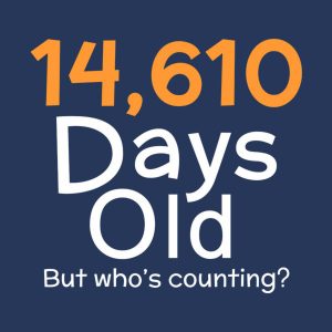 14,610 days old (40yo) - T-shirt 1 14610 days old 40yo T shirt 2