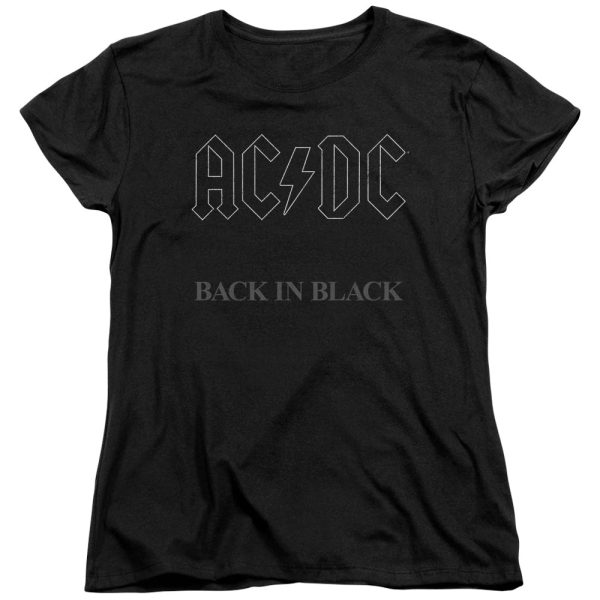 ACDC Back In Black Womens T Shirt