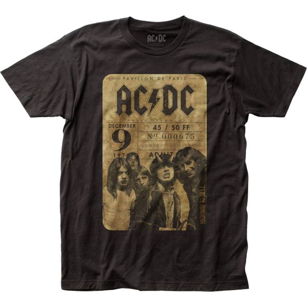 ACDC Concert Ticket Mens T Shirt