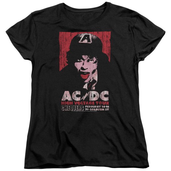 ACDC High Voltage Live 1975 Womens T Shirt