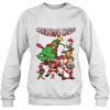 African American Santa Claus Black Christmas Crew Dabbing Sweatshirt